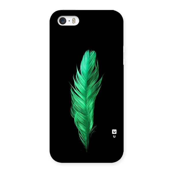 Beautiful Green Feather Back Case for iPhone 5 5s