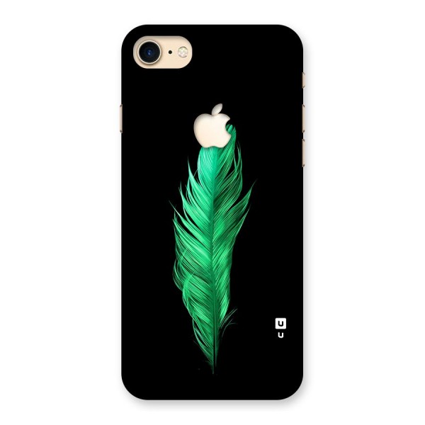 Beautiful Green Feather Back Case for iPhone 7 Apple Cut