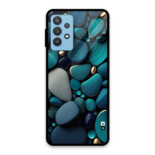 Beautiful Pebble Stones Glass Back Case for Galaxy M32 5G