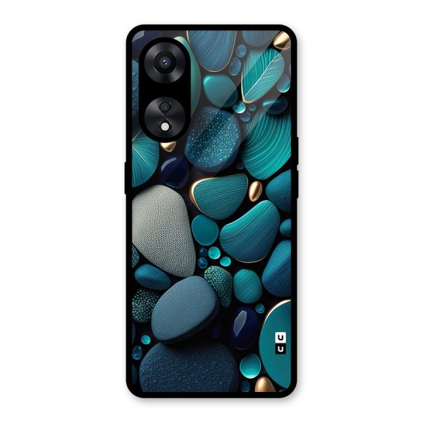 Beautiful Pebble Stones Glass Back Case for Oppo A78