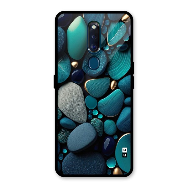 Beautiful Pebble Stones Glass Back Case for Oppo F11 Pro