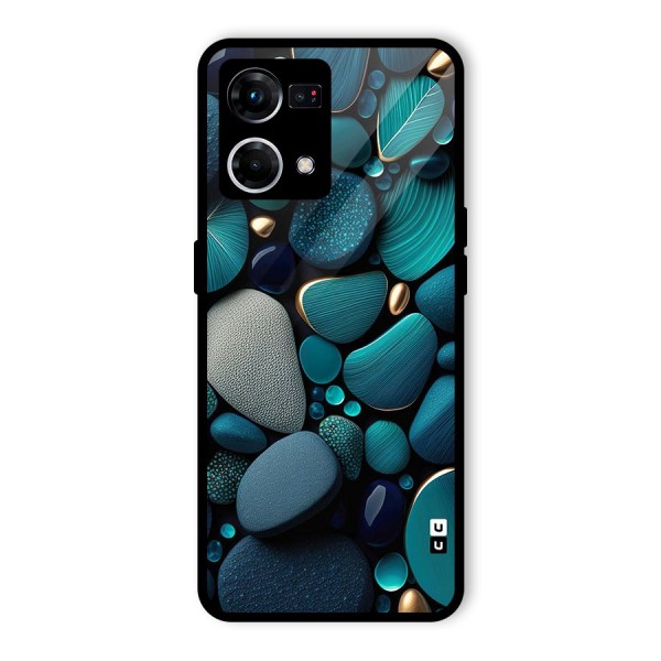 Beautiful Pebble Stones Glass Back Case for Oppo F21 Pro 4G
