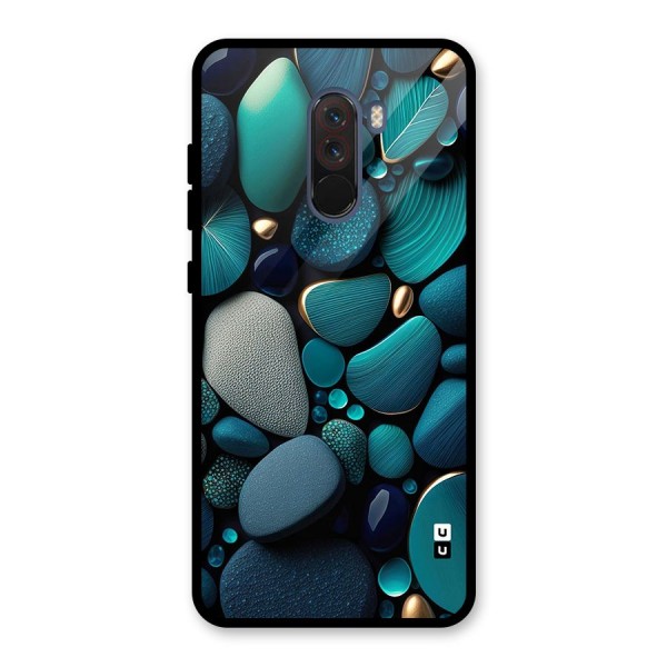 Beautiful Pebble Stones Glass Back Case for Poco F1