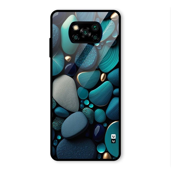 Beautiful Pebble Stones Glass Back Case for Poco X3 Pro