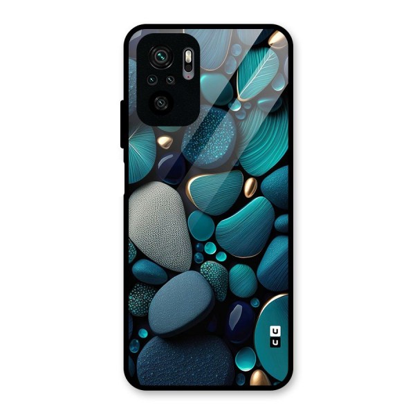 Beautiful Pebble Stones Glass Back Case for Redmi Note 10