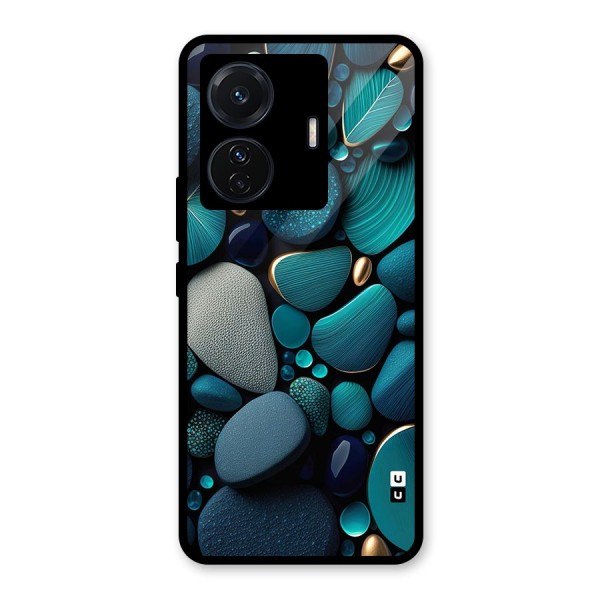 Beautiful Pebble Stones Glass Back Case for Vivo T1 Pro