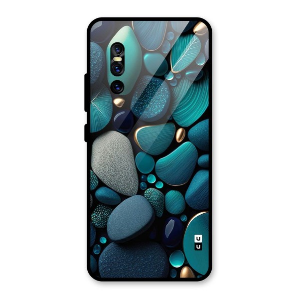 Beautiful Pebble Stones Glass Back Case for Vivo V15 Pro