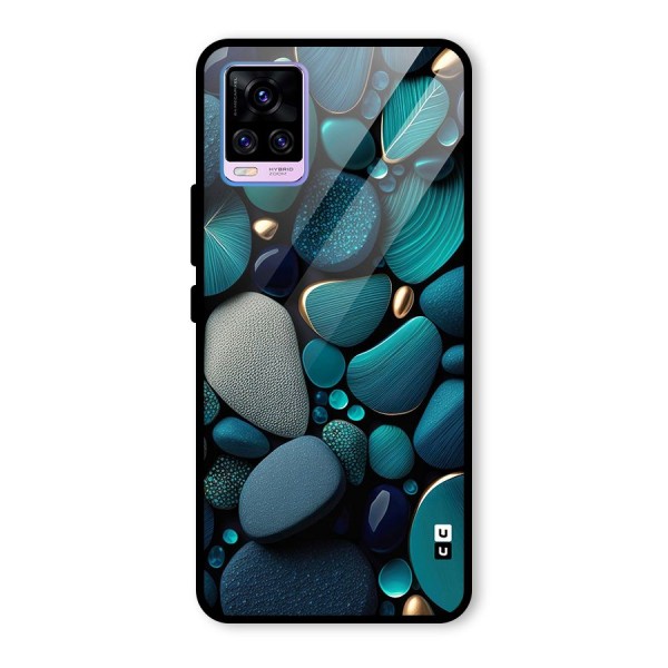 Beautiful Pebble Stones Glass Back Case for Vivo V20 Pro