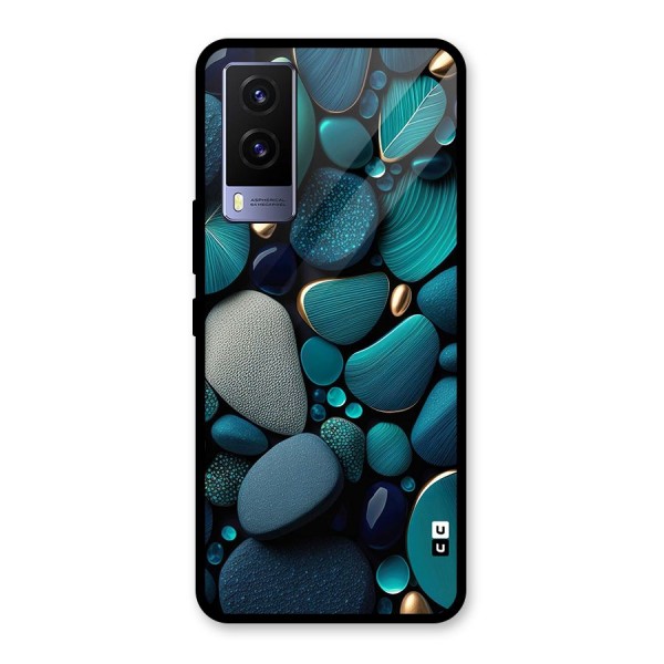 Beautiful Pebble Stones Glass Back Case for Vivo V21e 5G