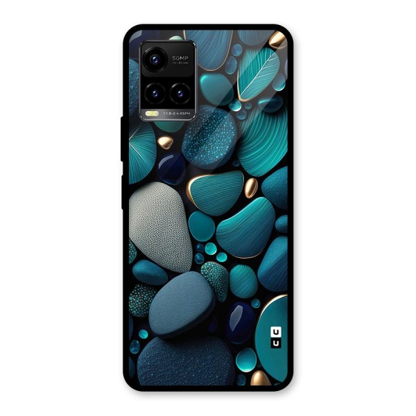 Beautiful Pebble Stones Glass Back Case for Vivo Y21G