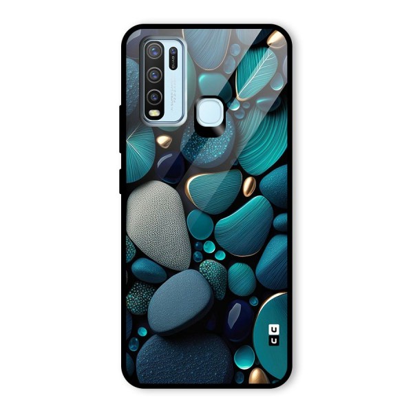 Beautiful Pebble Stones Glass Back Case for Vivo Y30