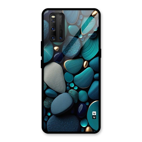 Beautiful Pebble Stones Glass Back Case for Vivo iQOO 3