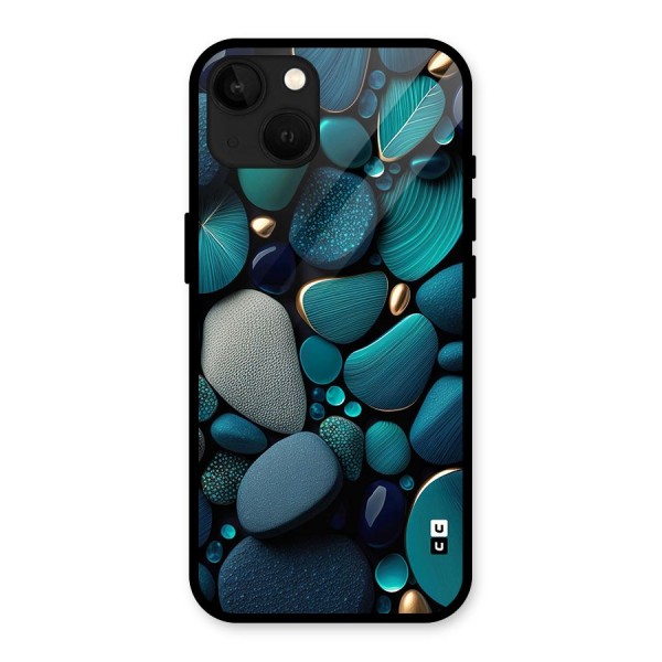 Beautiful Pebble Stones Glass Back Case for iPhone 13