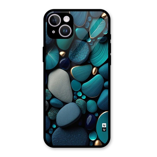 Beautiful Pebble Stones Glass Back Case for iPhone 14 Plus