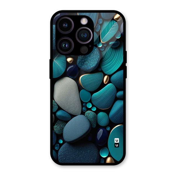 Beautiful Pebble Stones Glass Back Case for iPhone 14 Pro