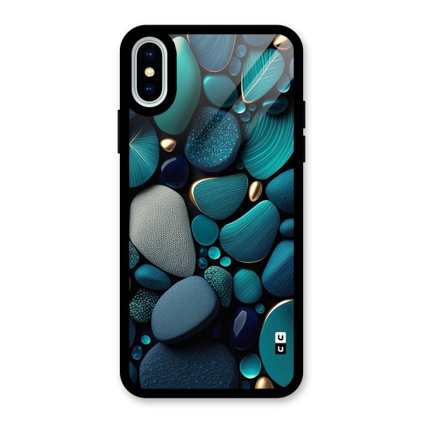 Beautiful Pebble Stones Glass Back Case for iPhone XS