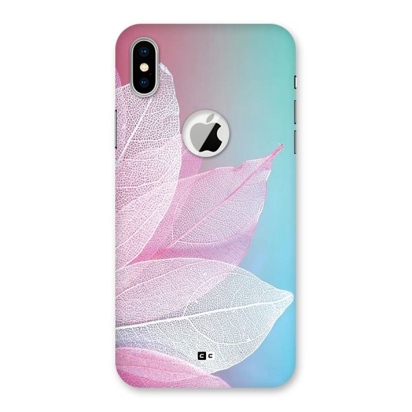 Beautiful Petals Vibes Back Case for iPhone X Logo Cut