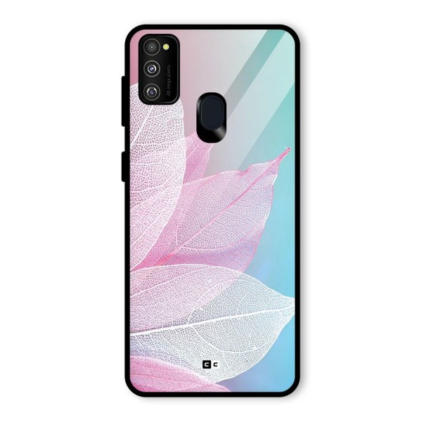 Beautiful Petals Vibes Glass Back Case for Galaxy M21