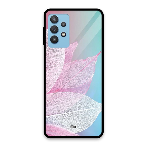 Beautiful Petals Vibes Glass Back Case for Galaxy M32 5G