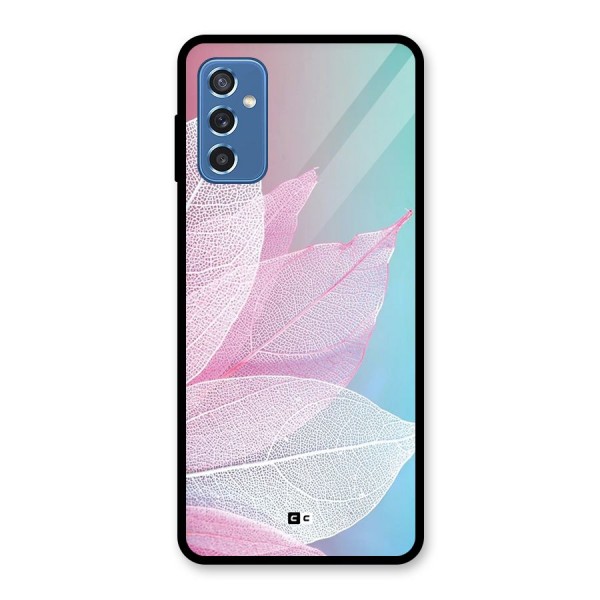 Beautiful Petals Vibes Glass Back Case for Galaxy M52 5G