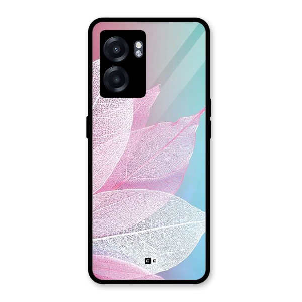 Beautiful Petals Vibes Glass Back Case for Oppo K10 (5G)