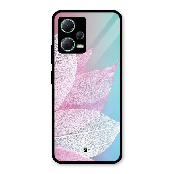 Beautiful Petals Vibes Glass Back Case for Poco X5