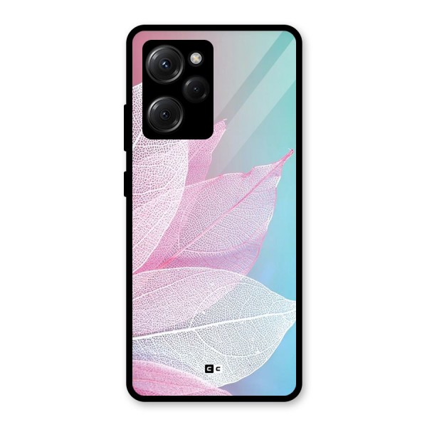 Beautiful Petals Vibes Glass Back Case for Poco X5 Pro