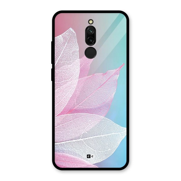 Beautiful Petals Vibes Glass Back Case for Redmi 8