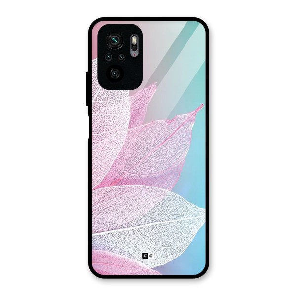 Beautiful Petals Vibes Glass Back Case for Redmi Note 10S