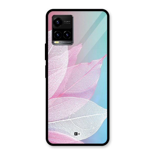 Beautiful Petals Vibes Glass Back Case for Vivo Y21T