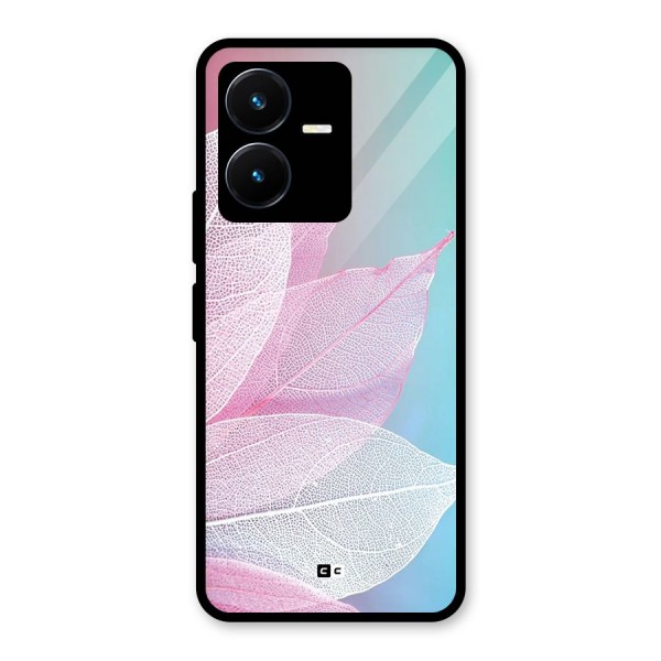 Beautiful Petals Vibes Glass Back Case for Vivo Y22