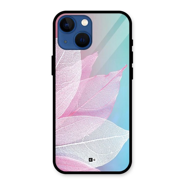 Beautiful Petals Vibes Glass Back Case for iPhone 13 Mini