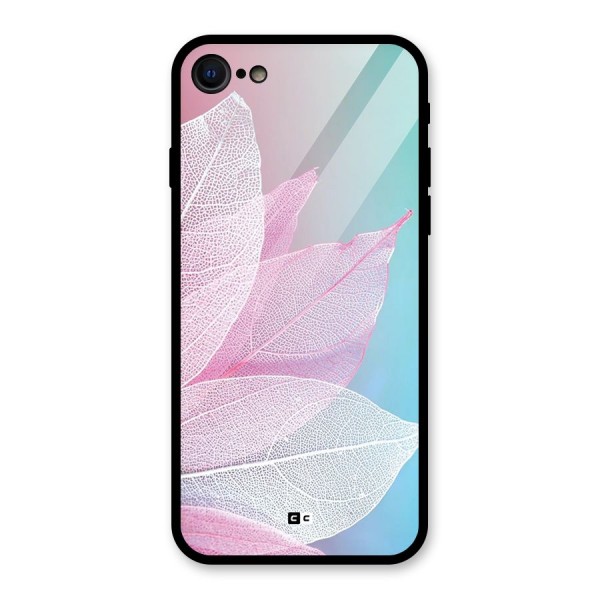 Beautiful Petals Vibes Glass Back Case for iPhone SE 2020