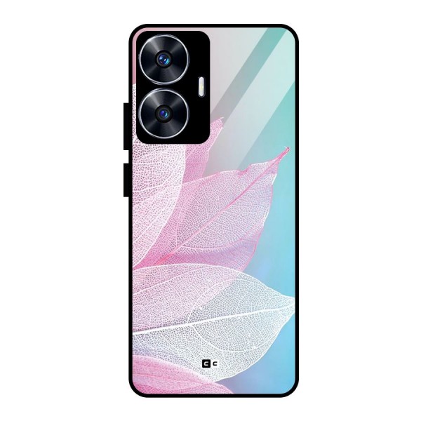 Beautiful Petals Vibes Glass Back Case for realme C55