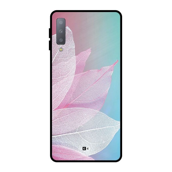 Beautiful Petals Vibes Metal Back Case for Galaxy A7 (2018)