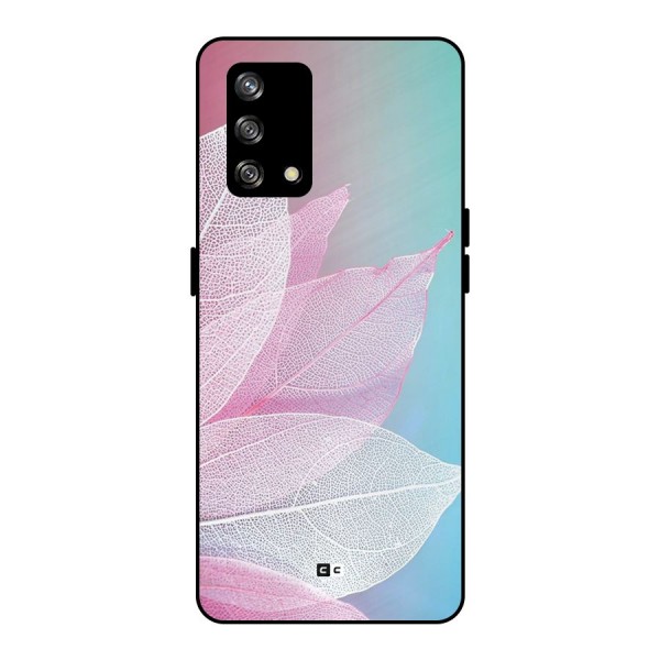 Beautiful Petals Vibes Metal Back Case for Oppo F19