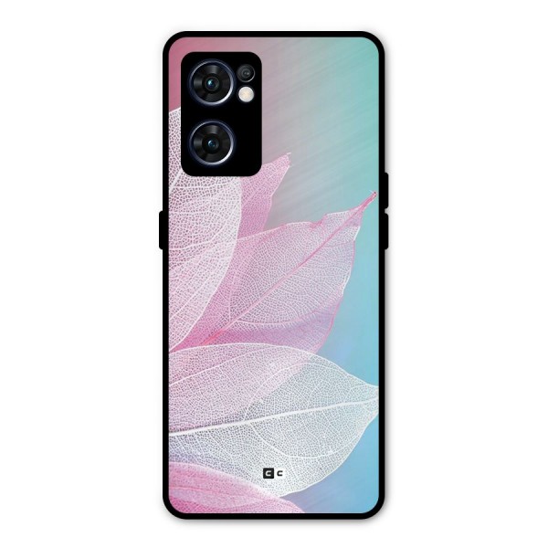 Beautiful Petals Vibes Metal Back Case for Oppo Reno7 5G