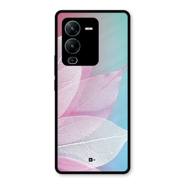 Beautiful Petals Vibes Metal Back Case for Vivo V25 Pro