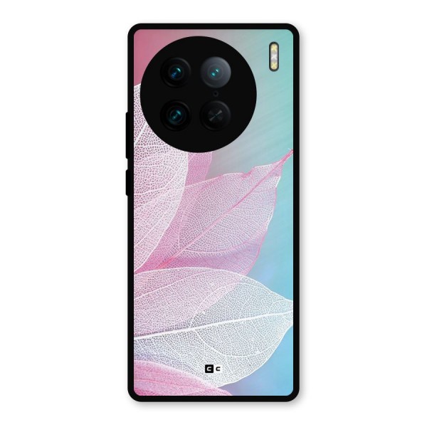 Beautiful Petals Vibes Metal Back Case for Vivo X90 Pro