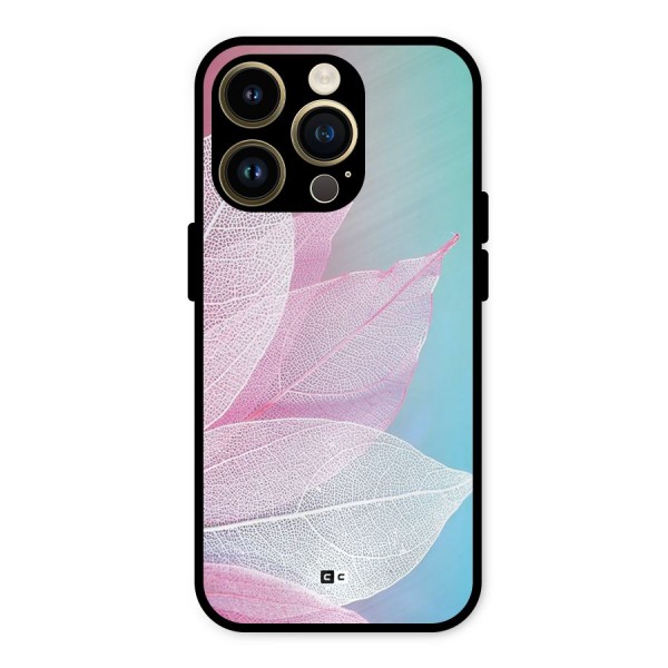 Beautiful Petals Vibes Metal Back Case for iPhone 14 Pro