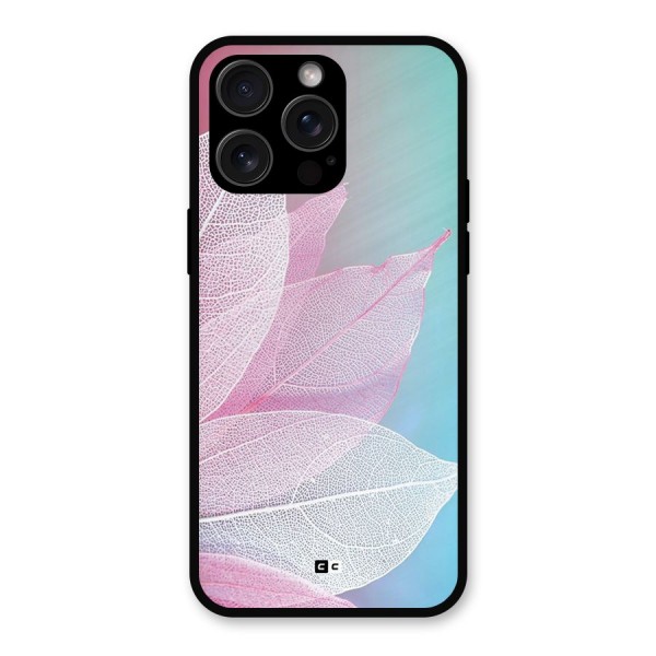 Beautiful Petals Vibes Metal Back Case for iPhone 15 Pro Max
