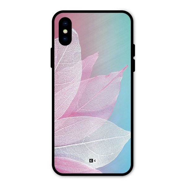 Beautiful Petals Vibes Metal Back Case for iPhone X
