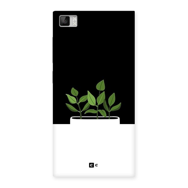 Beautiful Plant Pot Minimalistic Back Case for Mi3