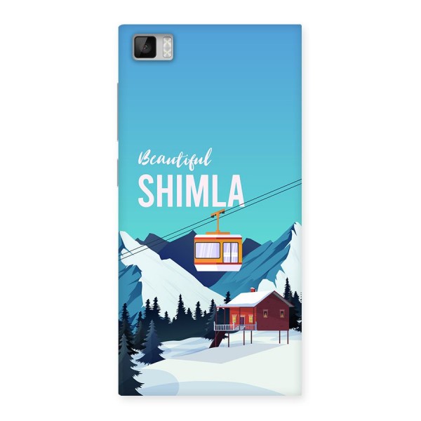 Beautiful Shimla Back Case for Mi3