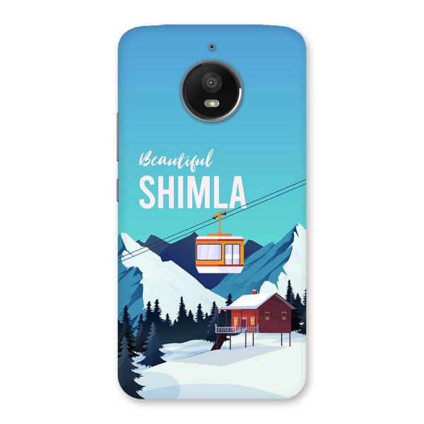 Beautiful Shimla Back Case for Moto E4 Plus