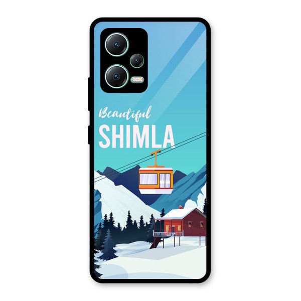 Beautiful Shimla Glass Back Case for Redmi Note 12 5G