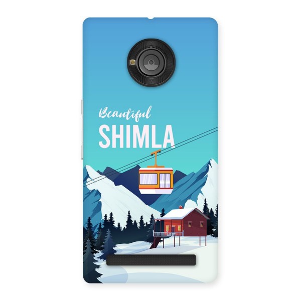 Beautiful Shimla Back Case for Yuphoria