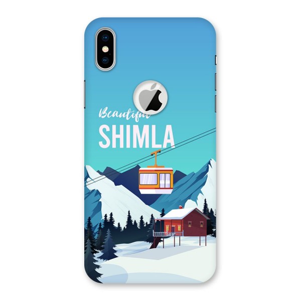 Beautiful Shimla Back Case for iPhone XS Logo Cut