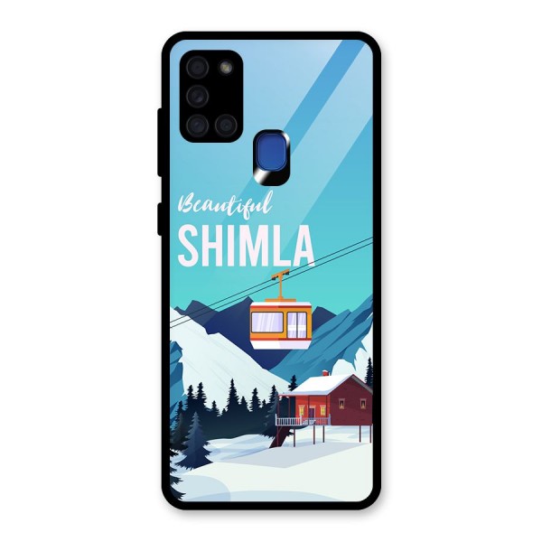 Beautiful Shimla Glass Back Case for Galaxy A21s