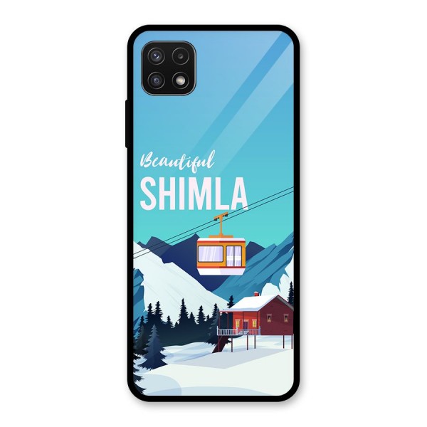 Beautiful Shimla Glass Back Case for Galaxy A22 5G